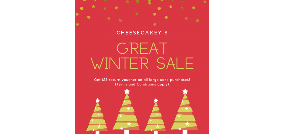 Cheesecakey Great Winter Sale!